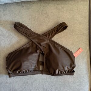 Adore Me Black Criss-Cross Bikini Top